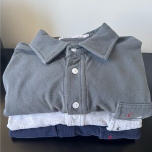 Criquet Men's Shirts - Gray, Light Gray, and Navy